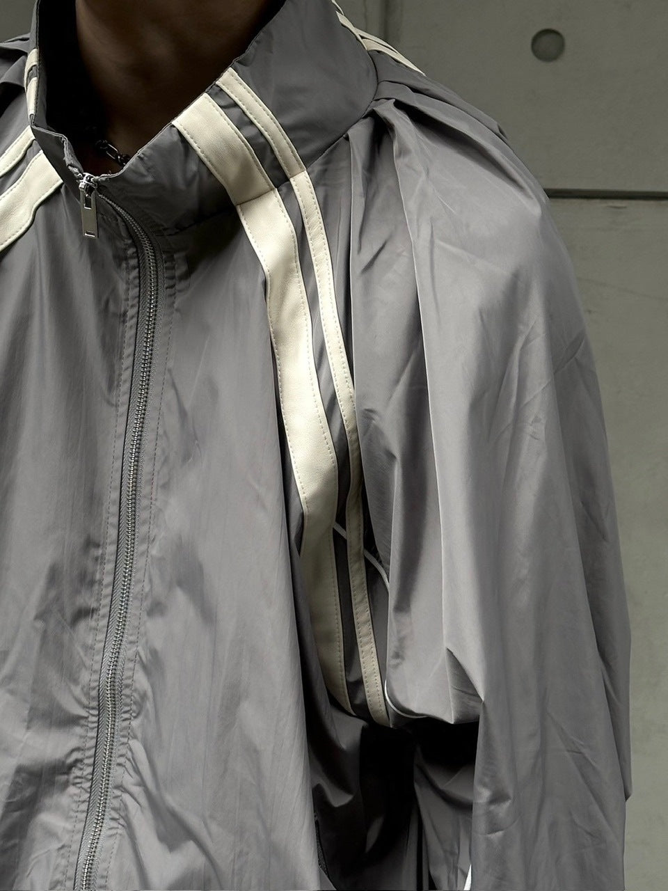 受注制【Chikashitsu +】set up line track jacket (2color) / 【チカシツプラス】セットアップサイドライントラック長袖ジャケットブルゾン