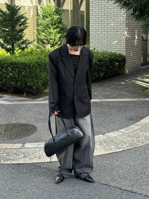 受注制【oaks】stripe design buggy pants