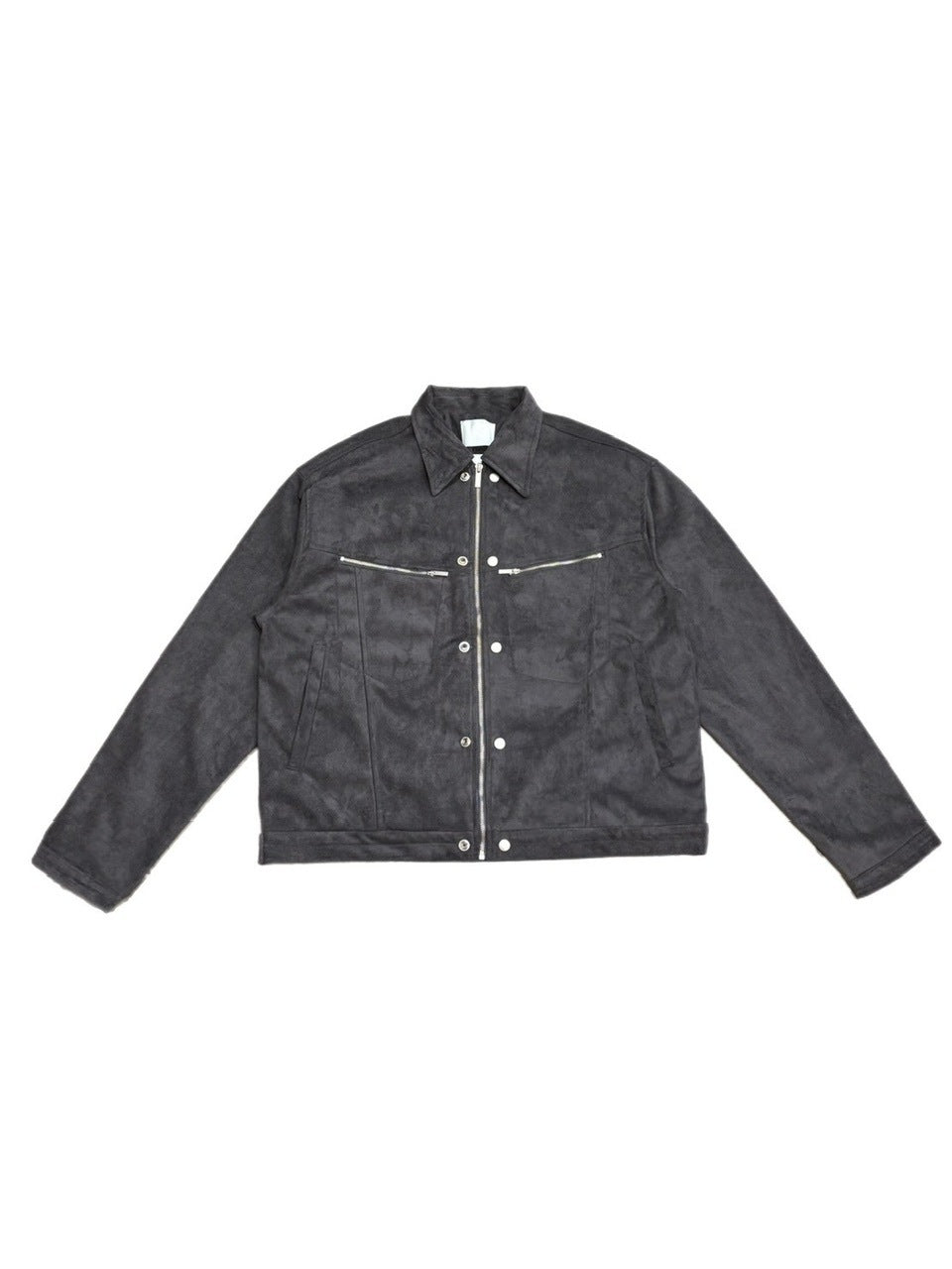 受注制【Chikashitsu +】fake suede zipper blouson (3color) /【チカシツプラス】フェイクスエードスナップボタン＆ジッパーブルゾン