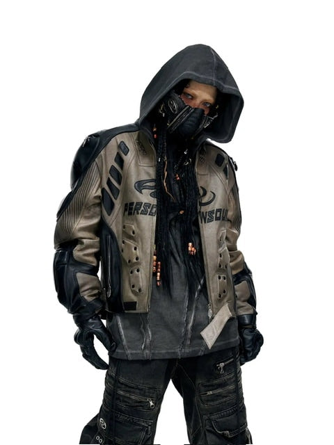 【PERSONSOUL】Sheepskin Racing Jacket