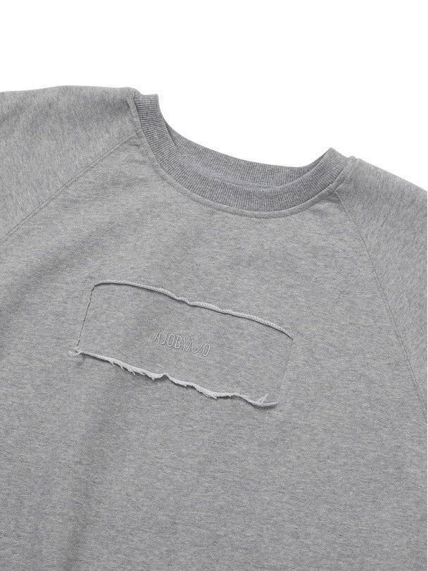 【AJOBYAJO】Raw Edge Batwing Sweatshirt