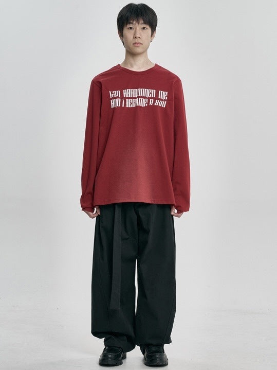 【AJOBYAJO】The Contorted Excuse Long Sleeves T-Shirt