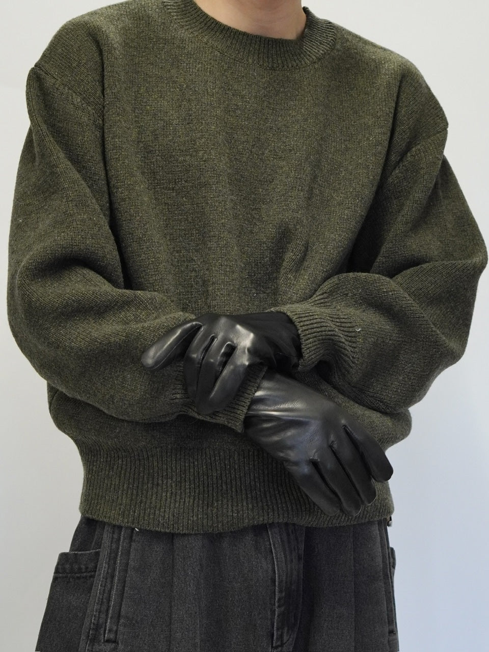 東京店WEB限定受注制【Chikashitsu +】Lamb Leather Gloves