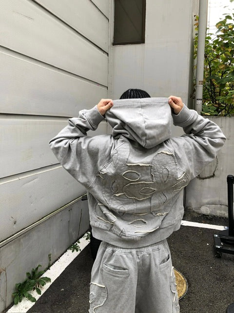 【SURGERY】clover logo patchs sweat hoodie