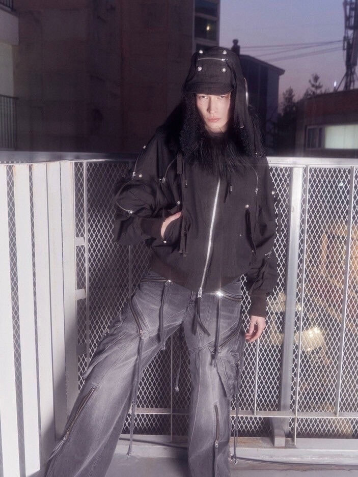 【SURGERY】oblique cargo jeans / 【サージェリー】カーゴデニムパンツ