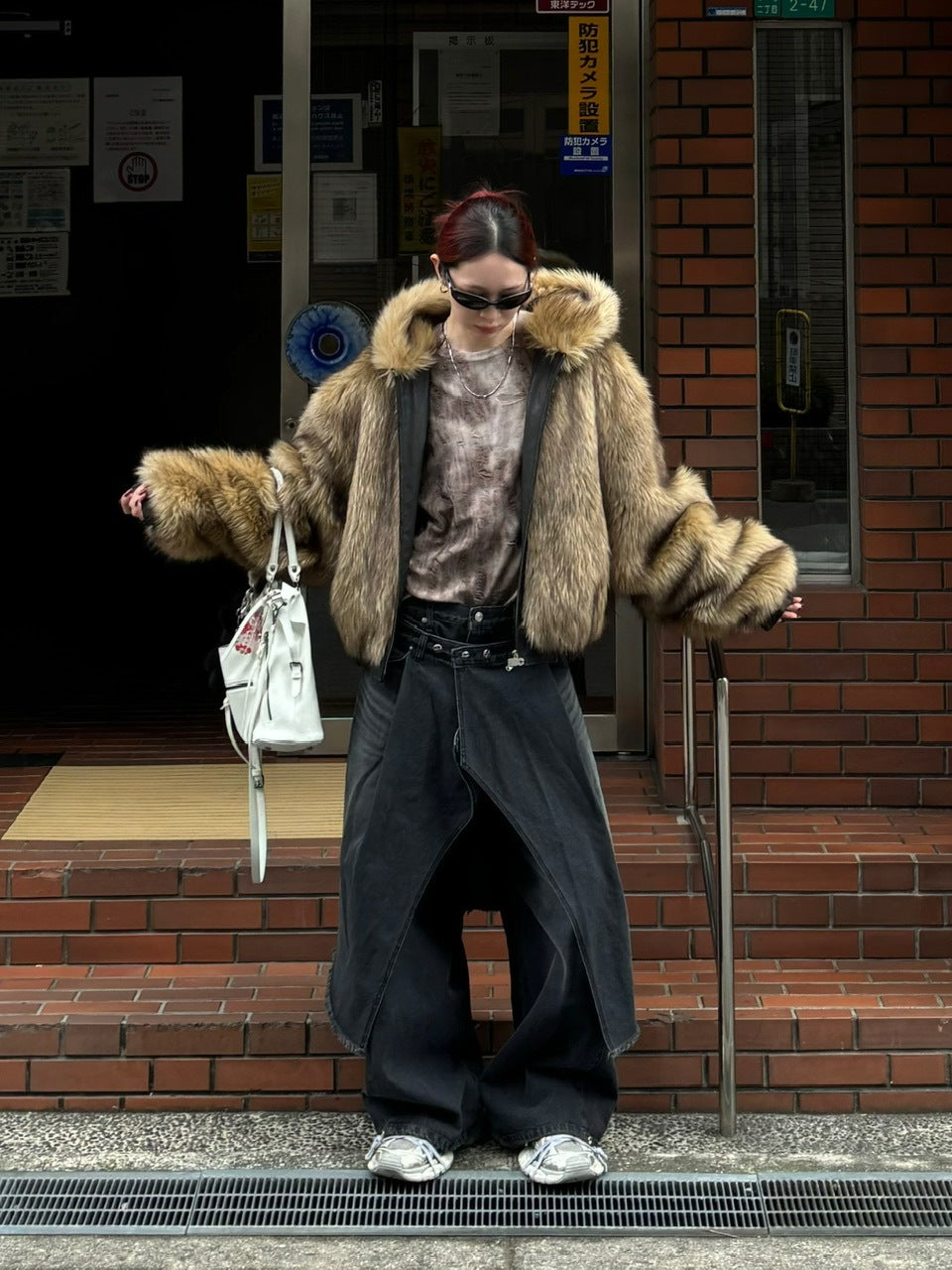 受注制【Chikashitsu +】wrapping design denim skirt (2color)