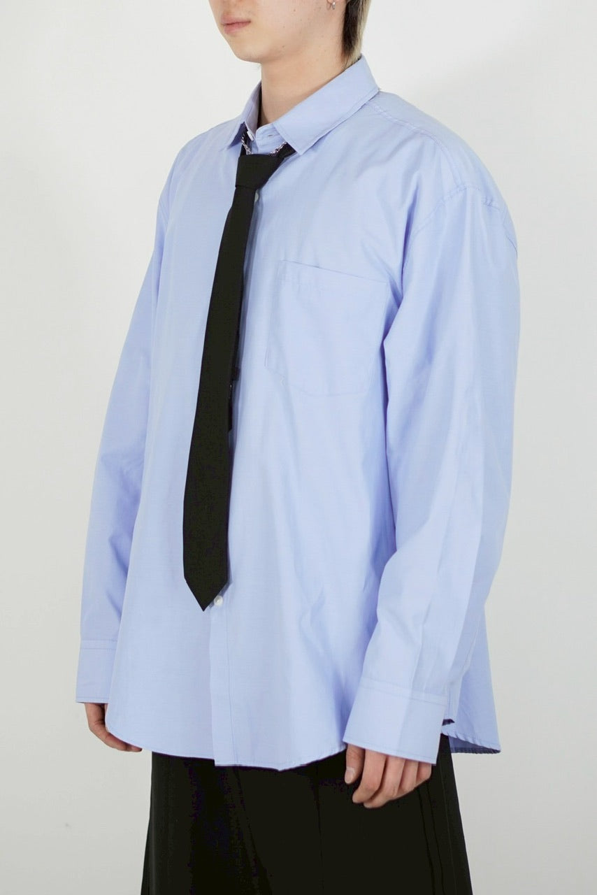 【Chikashitsu +】basic cotton shirt (3color)