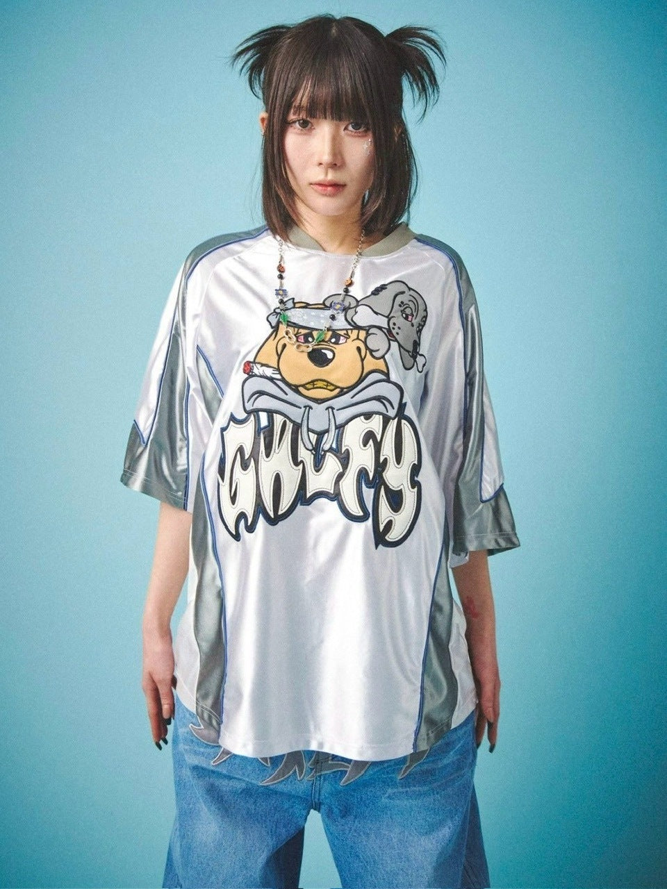 【GALFY】病みに争いしサイバーTシャツ