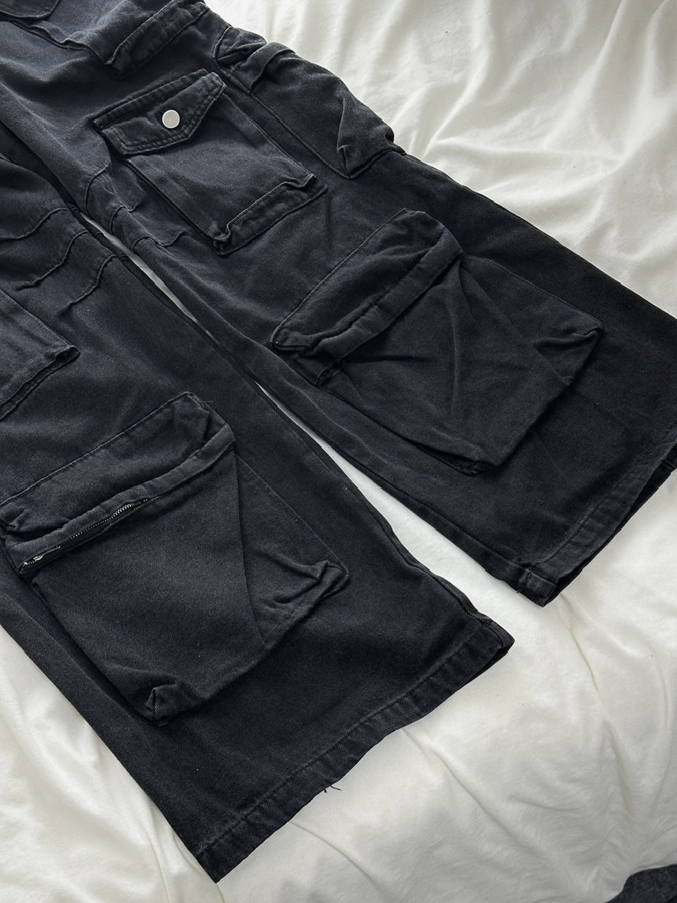 国際配送【LUV CODE】pocket denim cargo pants