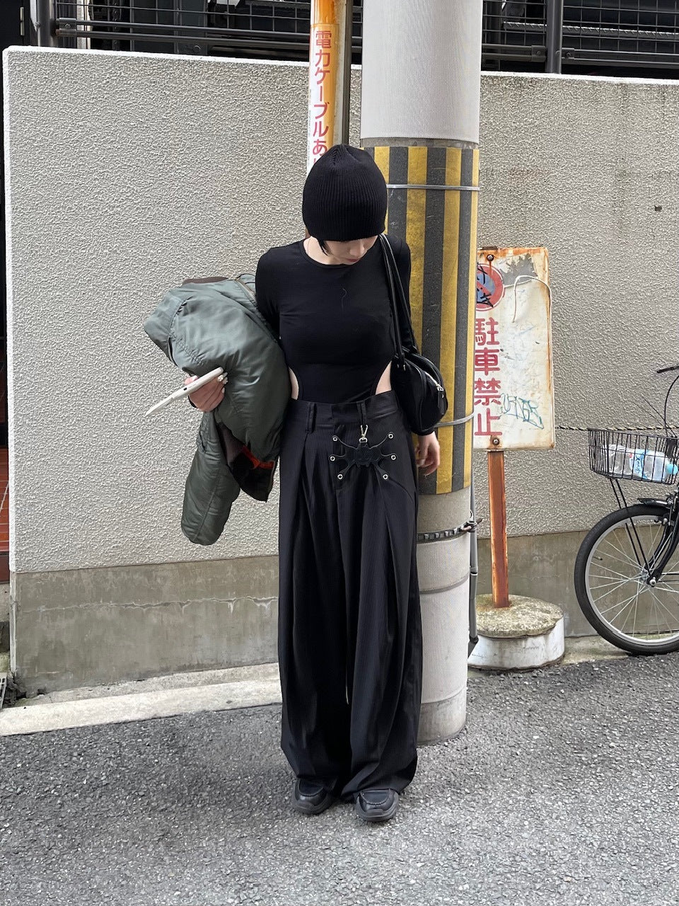 【oaks】side slit long sleeve (2color)