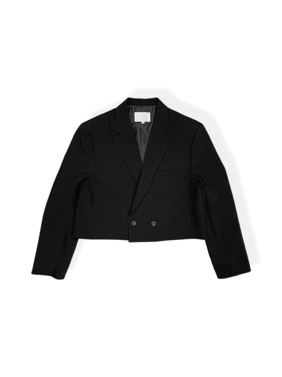 受注制【Chikashitsu +】cropped double jacket (2color)