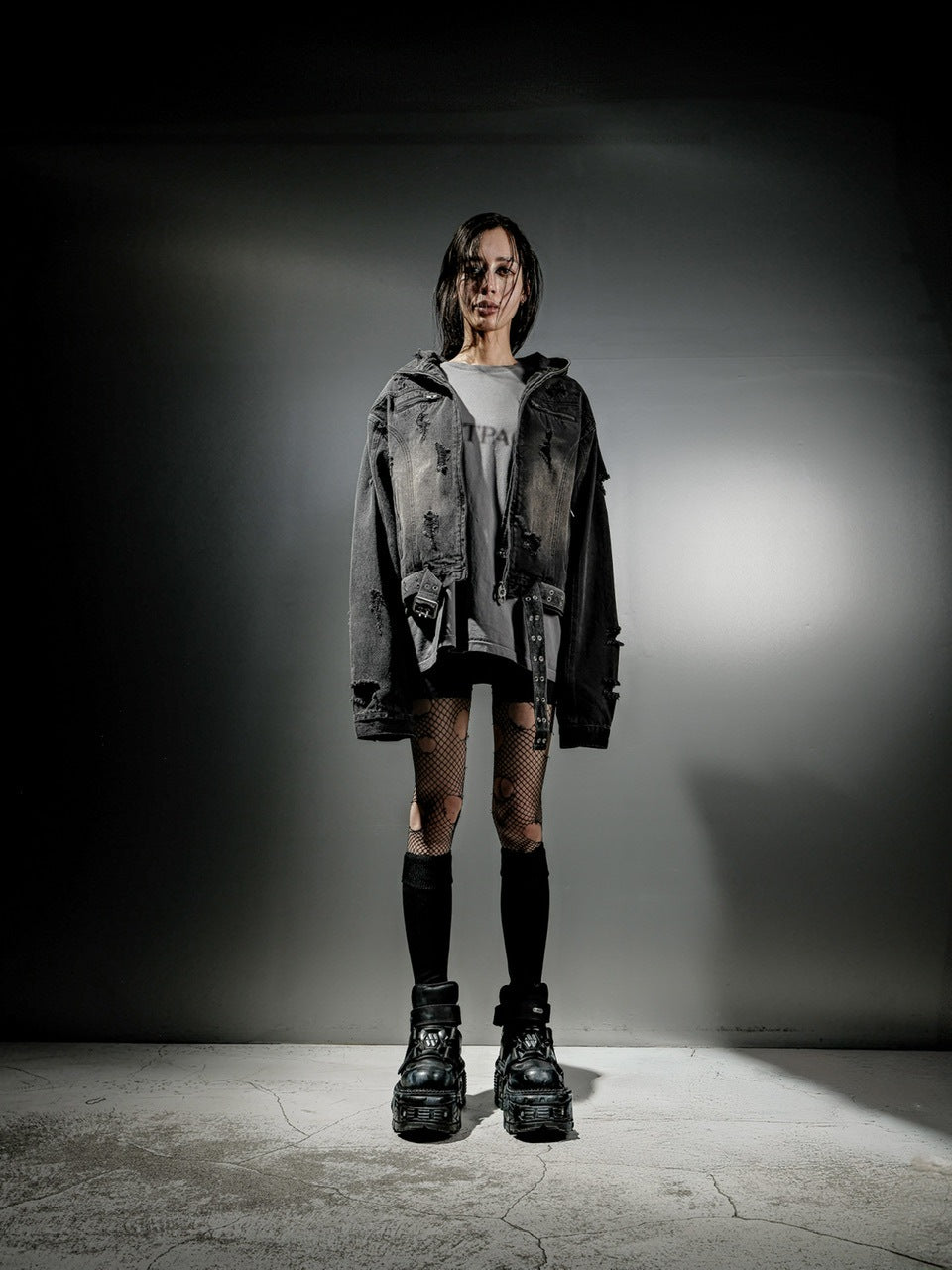 【DIG YOUR OWN GRAVE】DENIM HOOD JKT / 【ディグユアオウングレイブ】フード長袖デニムジャケット