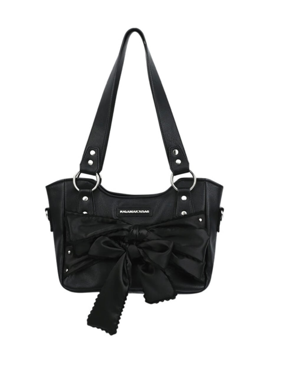 【IUGAMAKARAS】Laced Ribbon Leather Shoulder Bag