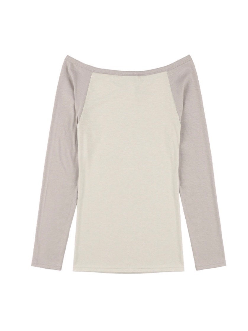 【FANCY CLUB】HEAVENLY OFF-SHOULDER LONG SLEEVE / 【ファンシークラブ】オフショルダーレタリングプリント長袖Tシャツ