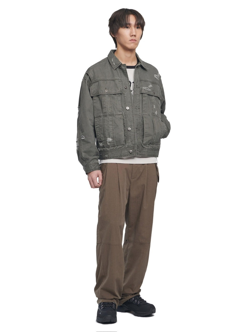 【NOMANUAL】I.P DAMAGED JACKET