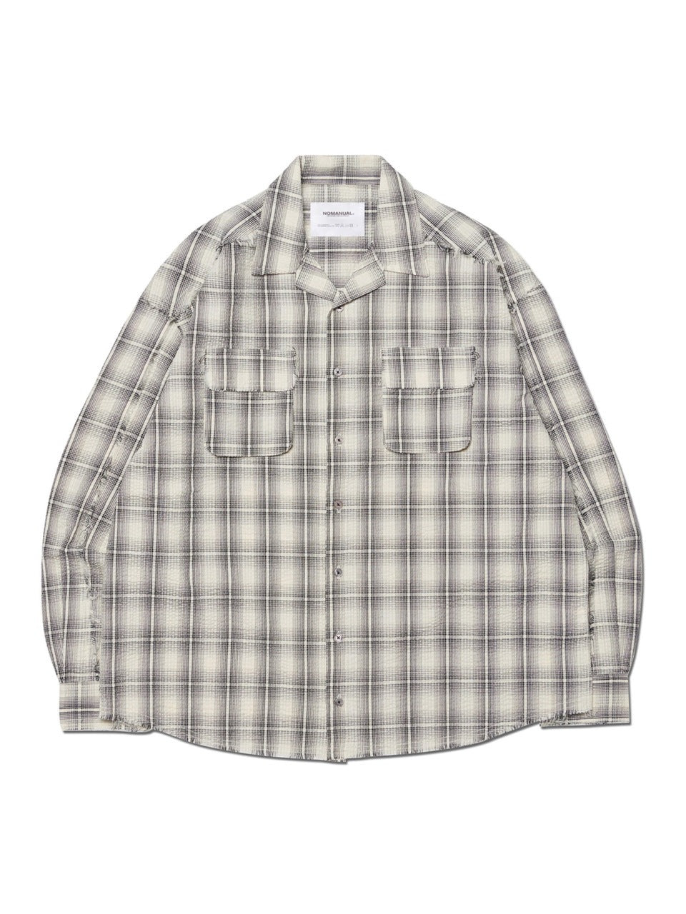 【NOMANUAL】SEERSUCKER CHECK SHIRTS