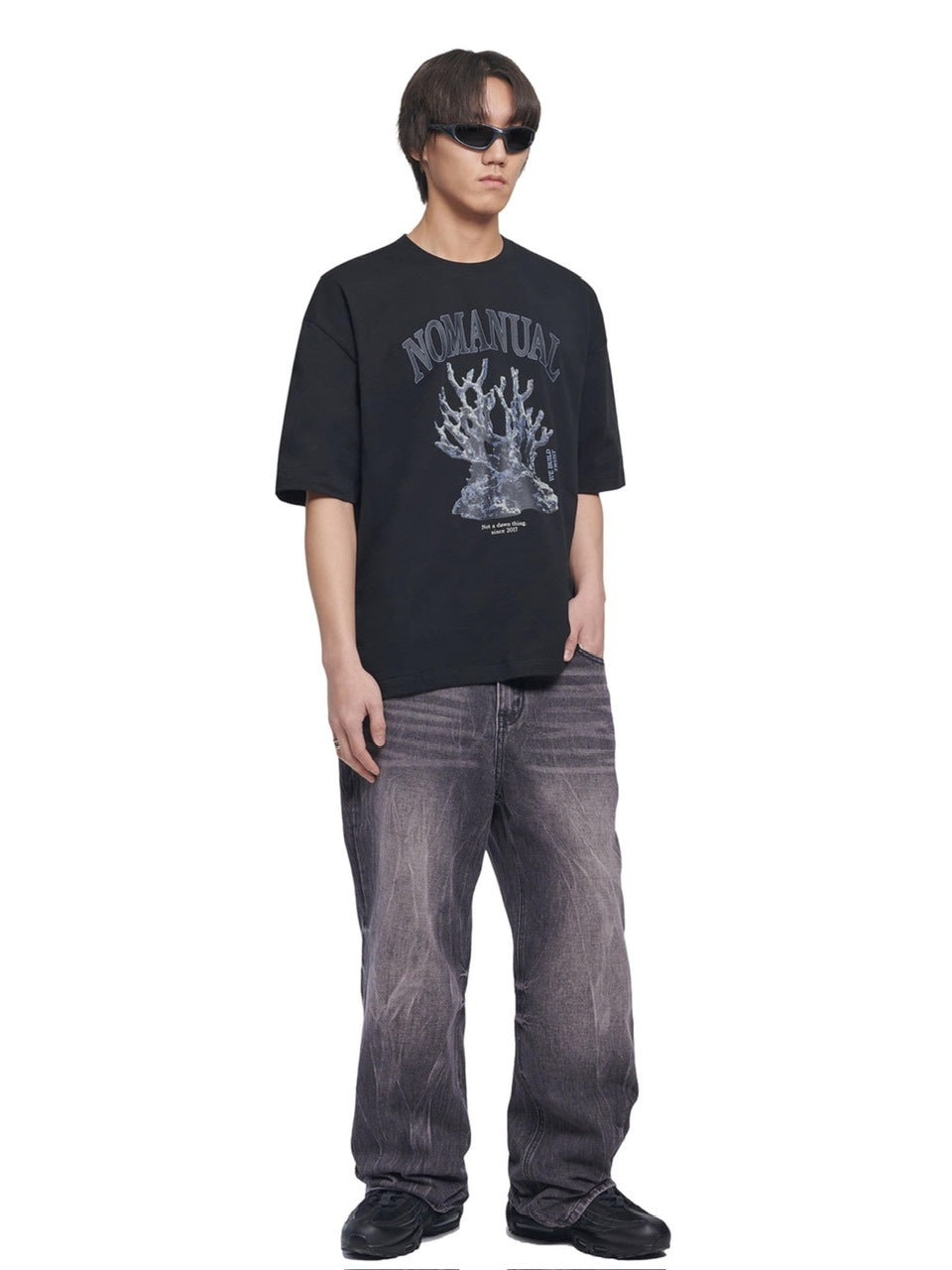 【NOMANUAL】SEMI FLARE DENIM PANTS / 【ノーマニュアル】セミフレアデニムパンツ