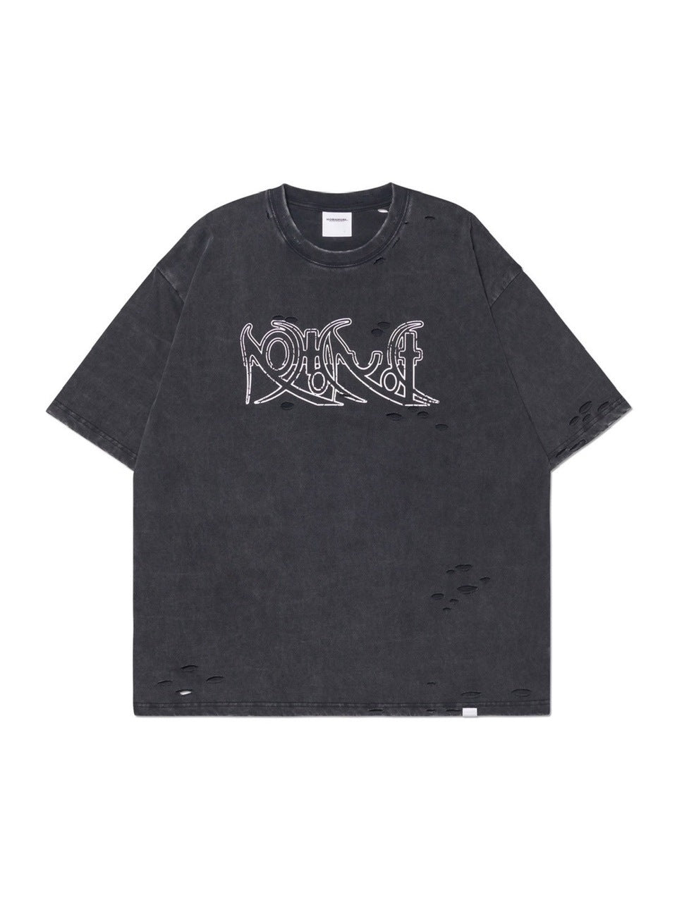 【NOMANUAL】ECDYSIS DAMAGED T-SHIRT
