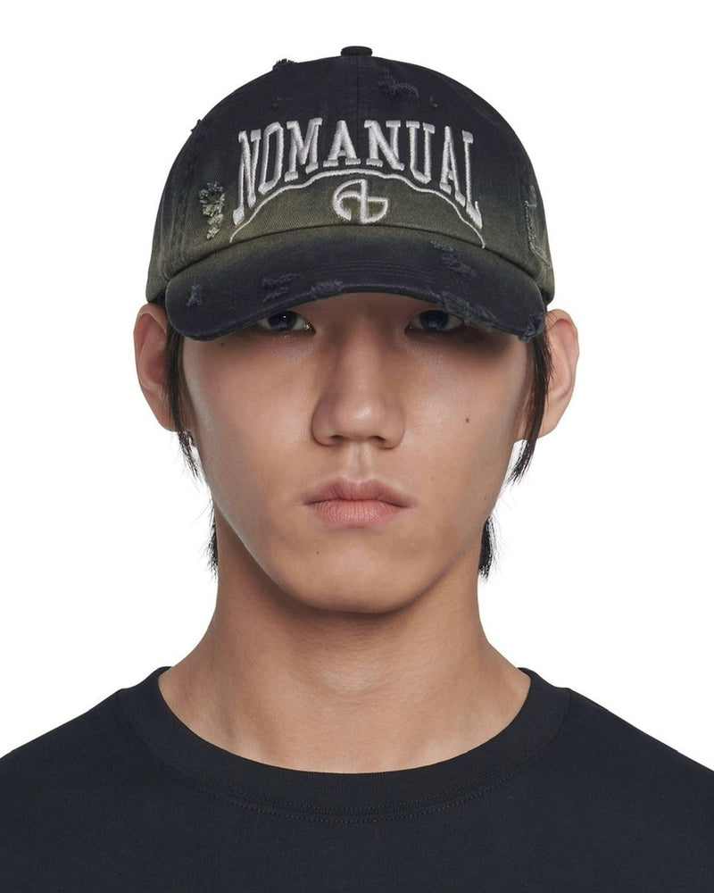 【NOMANUAL】DESTROYED BALL CAP