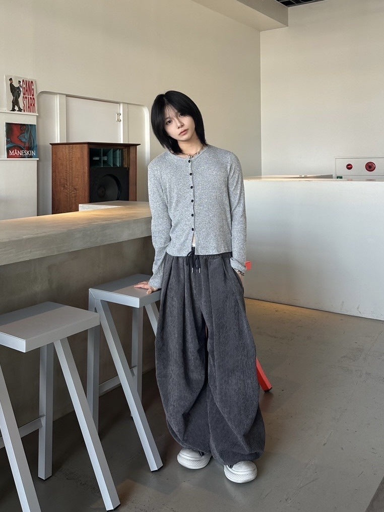 受注制【LUV CODE】pin tuck balloon pants (2color)