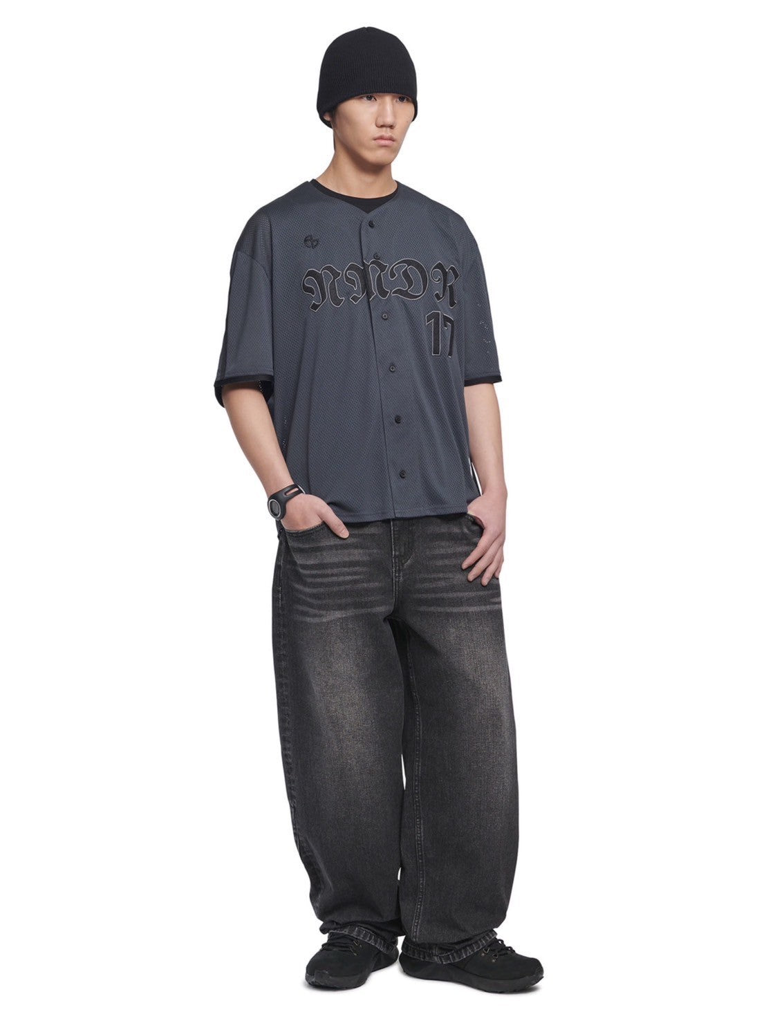 【NOMANUAL】SMOKE BALL MESH JERSEY