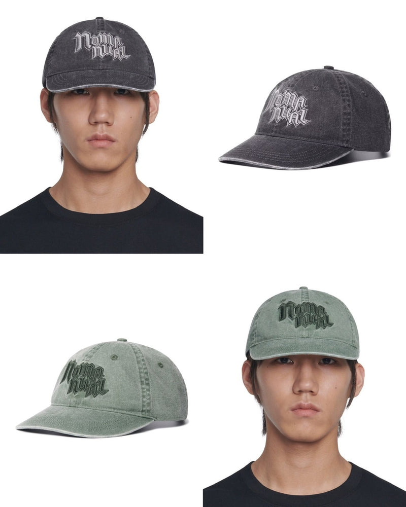 【NOMANUAL】POINTED LOGO BALL CAP