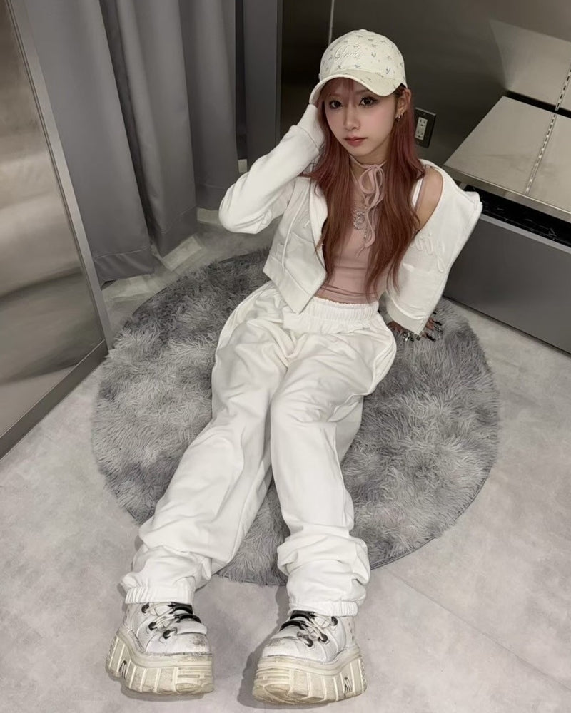 受注制【nmtc +】embroidery sweat pants (3color) / 【エヌエムティーシープラス】プリントロゴスウェットパンツ