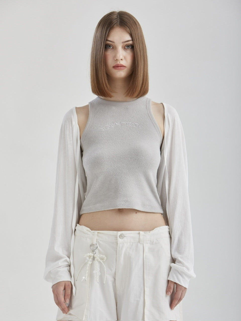 【GATELESS】PEARL RIBBON KEYRING