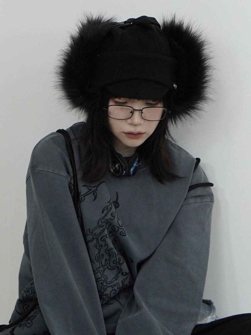 国際配送【Nerd out XU】black frame square glasses / 【ナードアウトエックスユー】ブラックフレームスクエアレンズメガネ