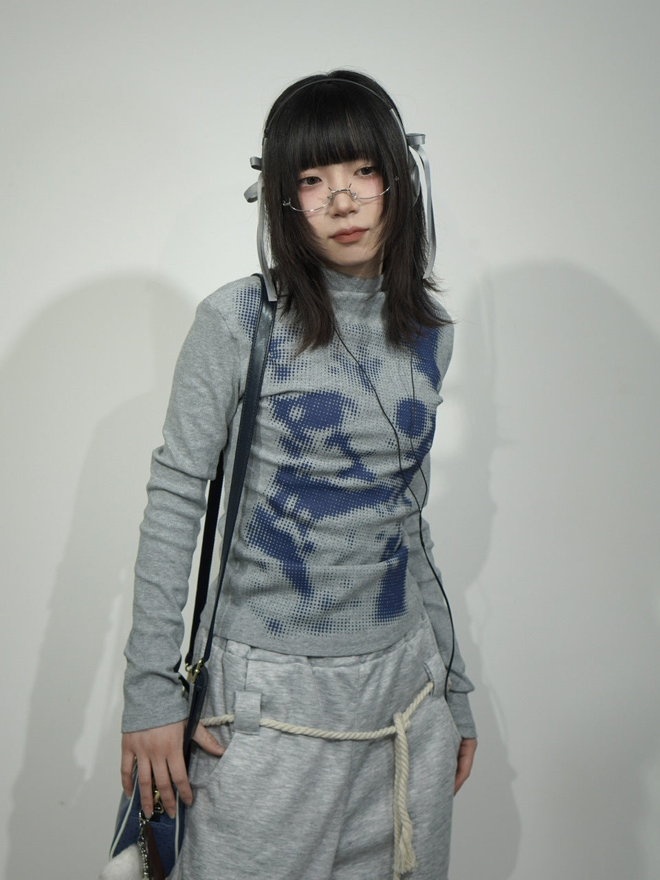 国際配送【Nerd out XU】mosaic cat long sleeve (2color)