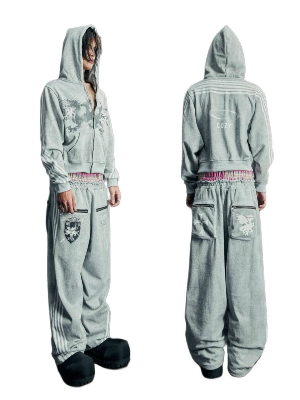 Cozy world Wide】ROYAL KNIGHT CLUB WAXED - HOODZIP – PRESSING WEB SHOP