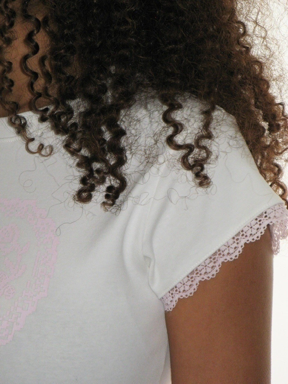 【CRANK】LACE HEART PRINTING TOP