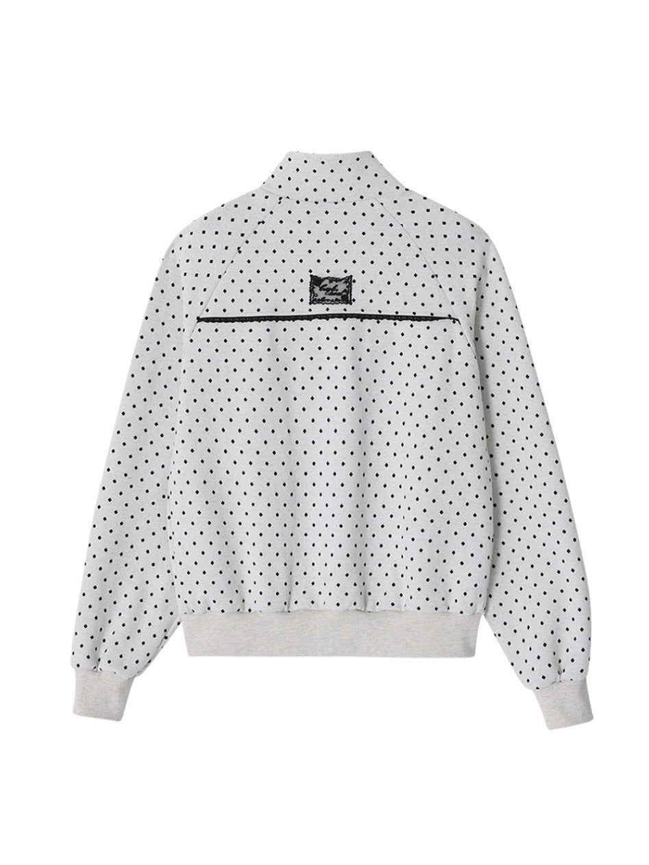 【CRANK】ROSE DOT TRACK JACKET / 【クランク】ローズドットダブルジップトラックジャケット