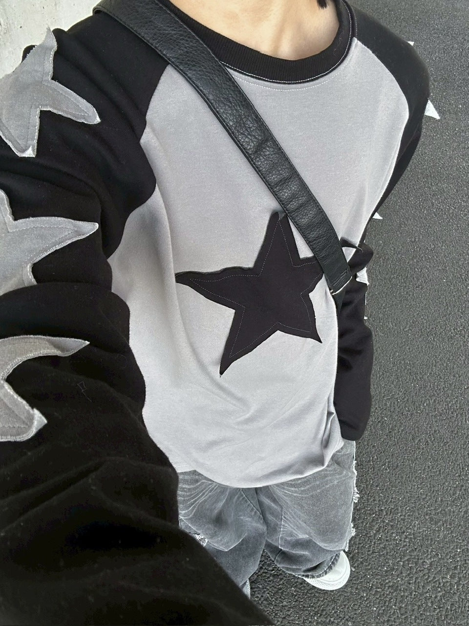 【LUV CODE】star raglan long sleeve tee
