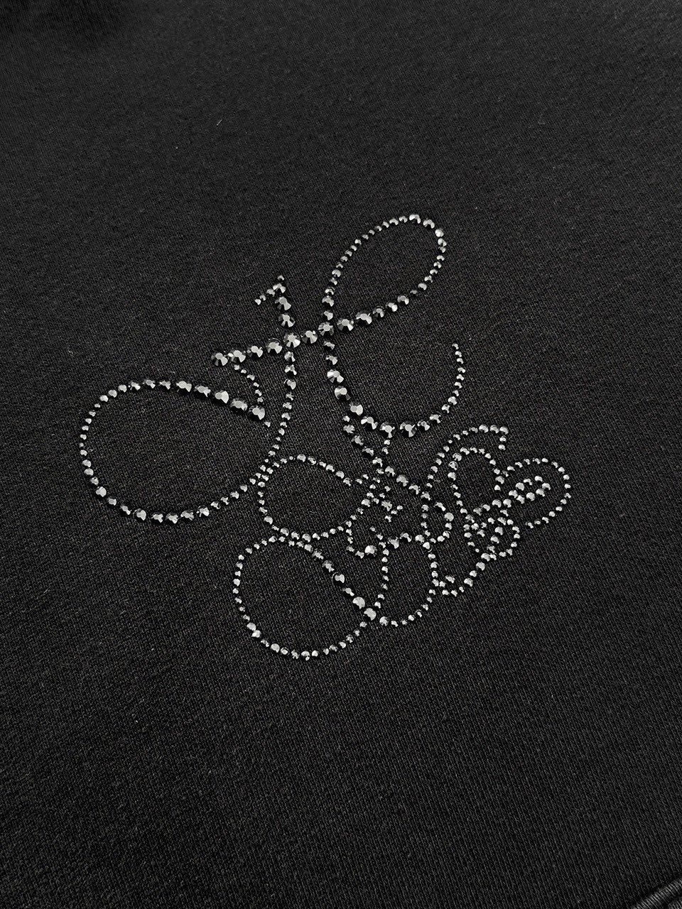 【HOLY NUMBER 7】OVERFIT HIP HOP MOVE CUBIC LETTERING HOODIE ZIP-UP