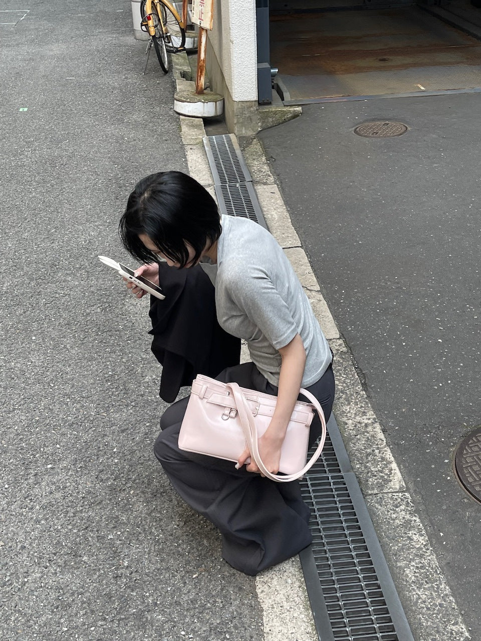 受注制【oaks】leather belt shoulder bag (3color)