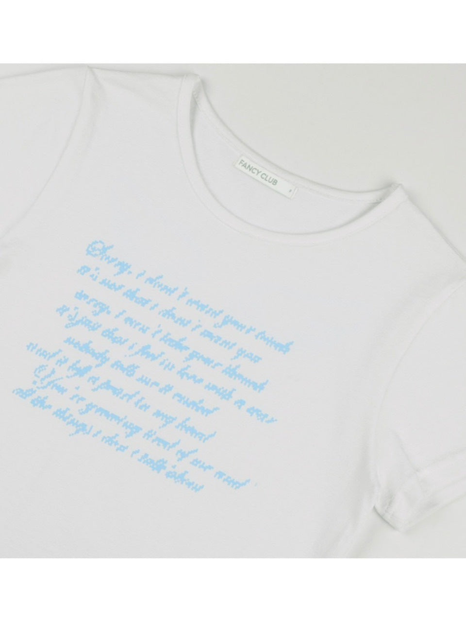 【FANCY CLUB】ANGEL MARK CROP TEE / 【ファンシークラブ】クロップロゴ半袖Tシャツ