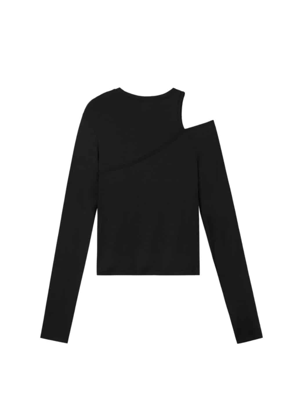 【ROCK CAKE】One Shoulder Layered Top