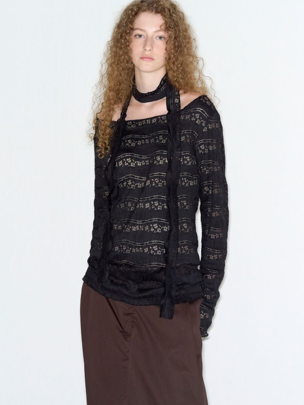 【ROCK CAKE】Pattern Punching Long sleeve