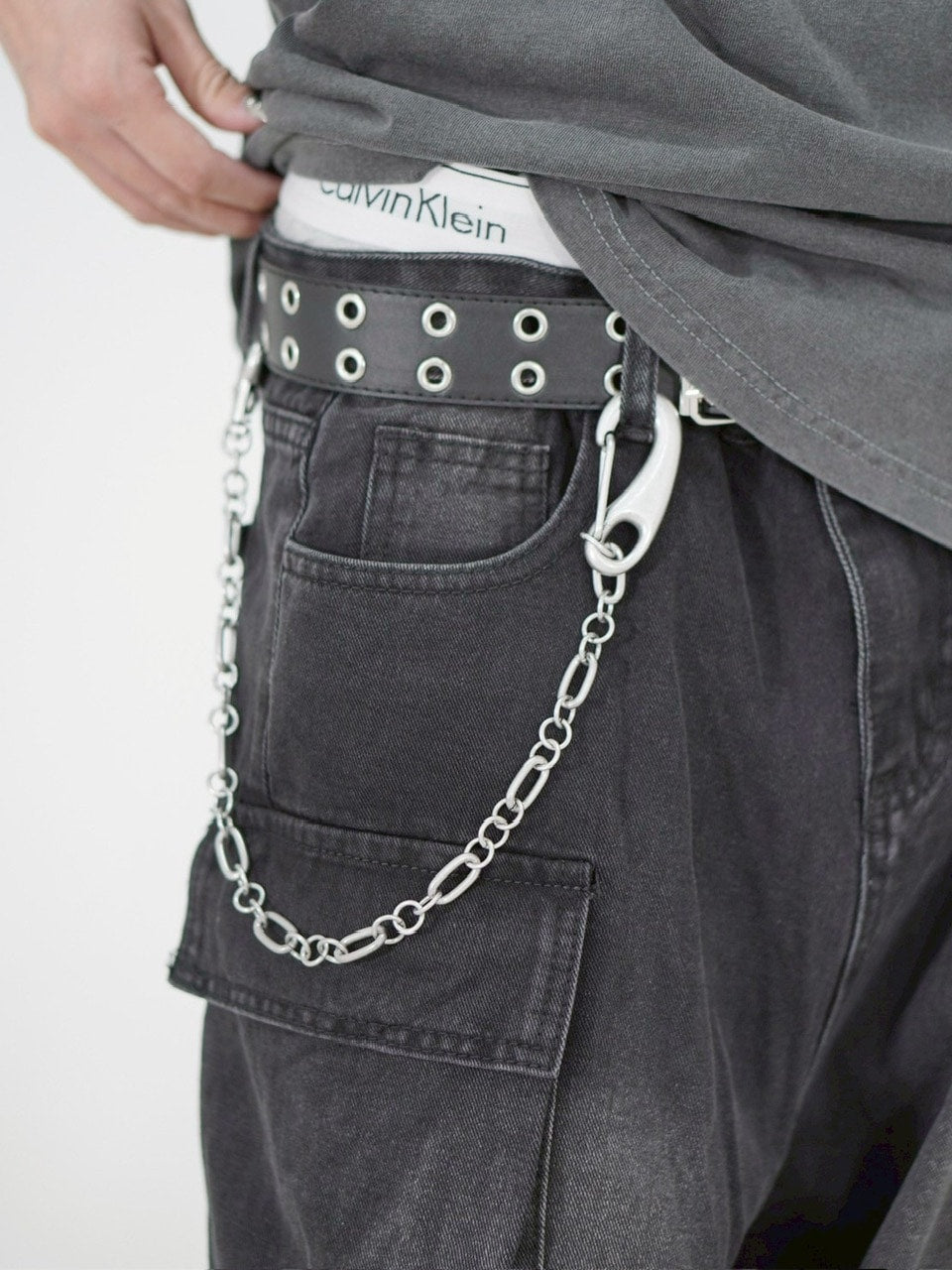 受注制【Chikashitsu +】antique silver wallet chain