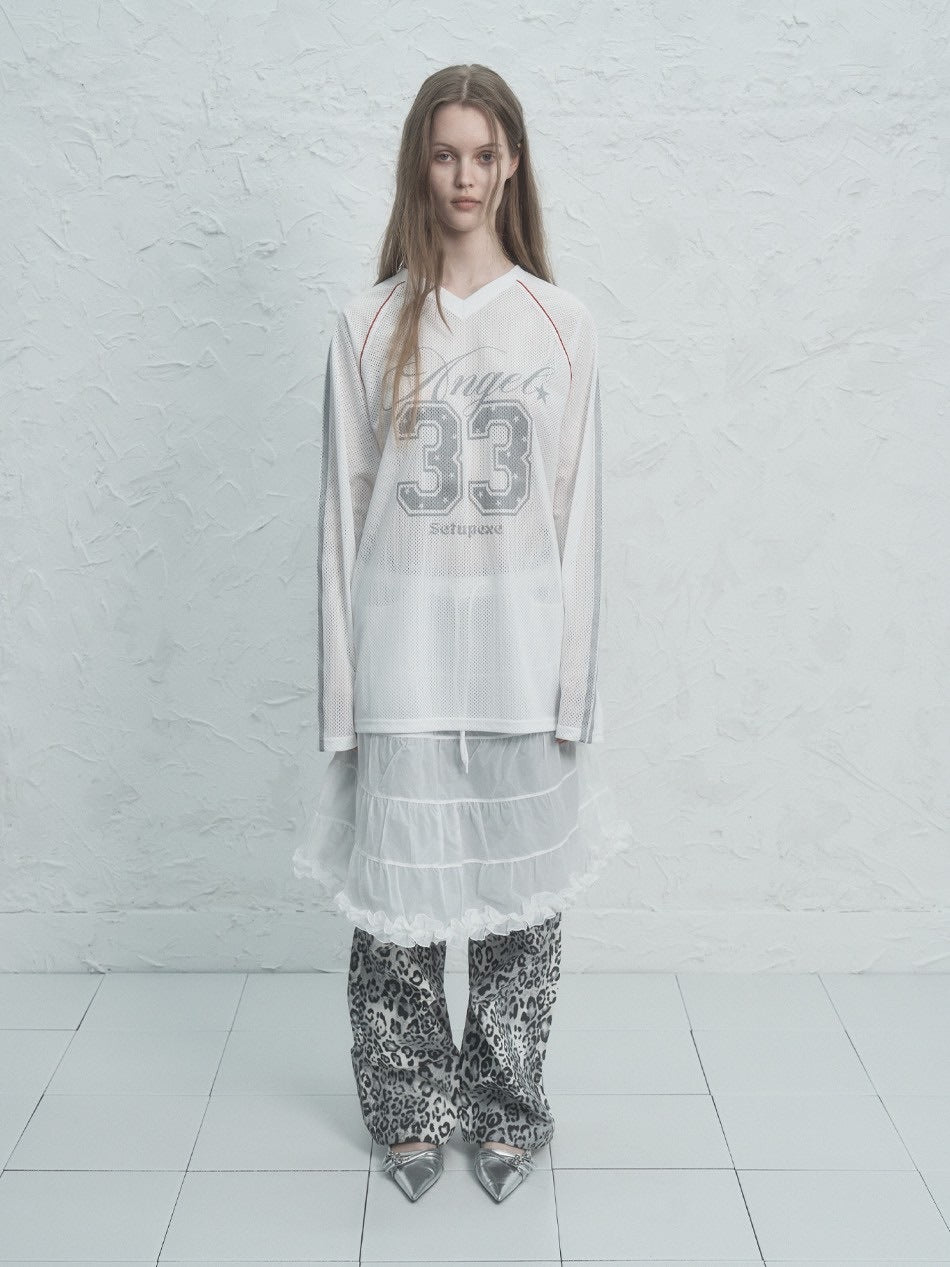 【SETUP‐EXE】V-NECK MESH SPORTS T