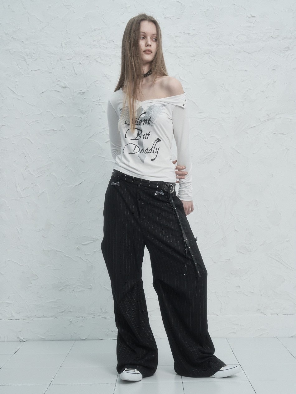 【SETUP‐EXE】V-NECK CROSS TOP