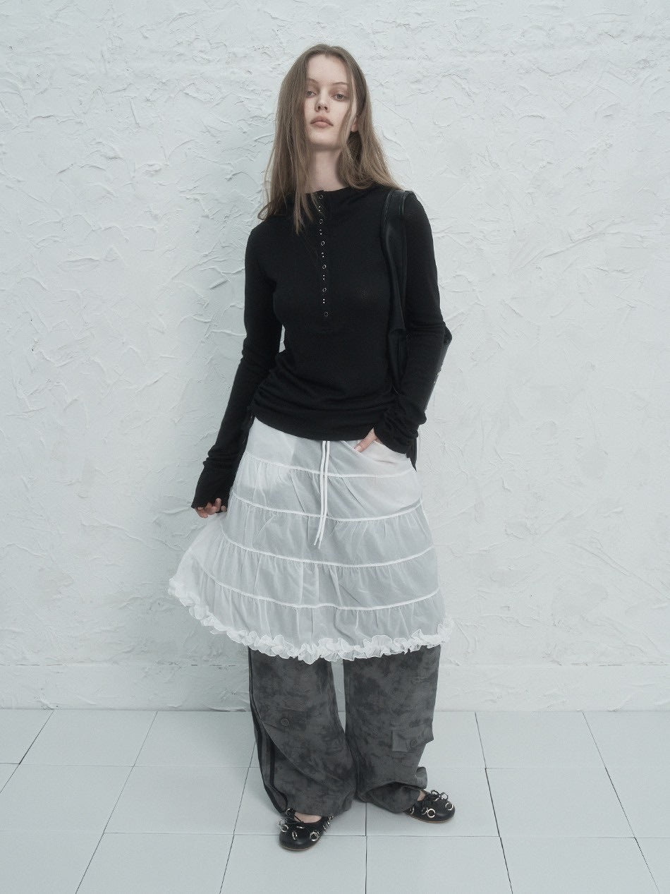 【SETUP‐EXE】FRILL CANCAN SKIRT