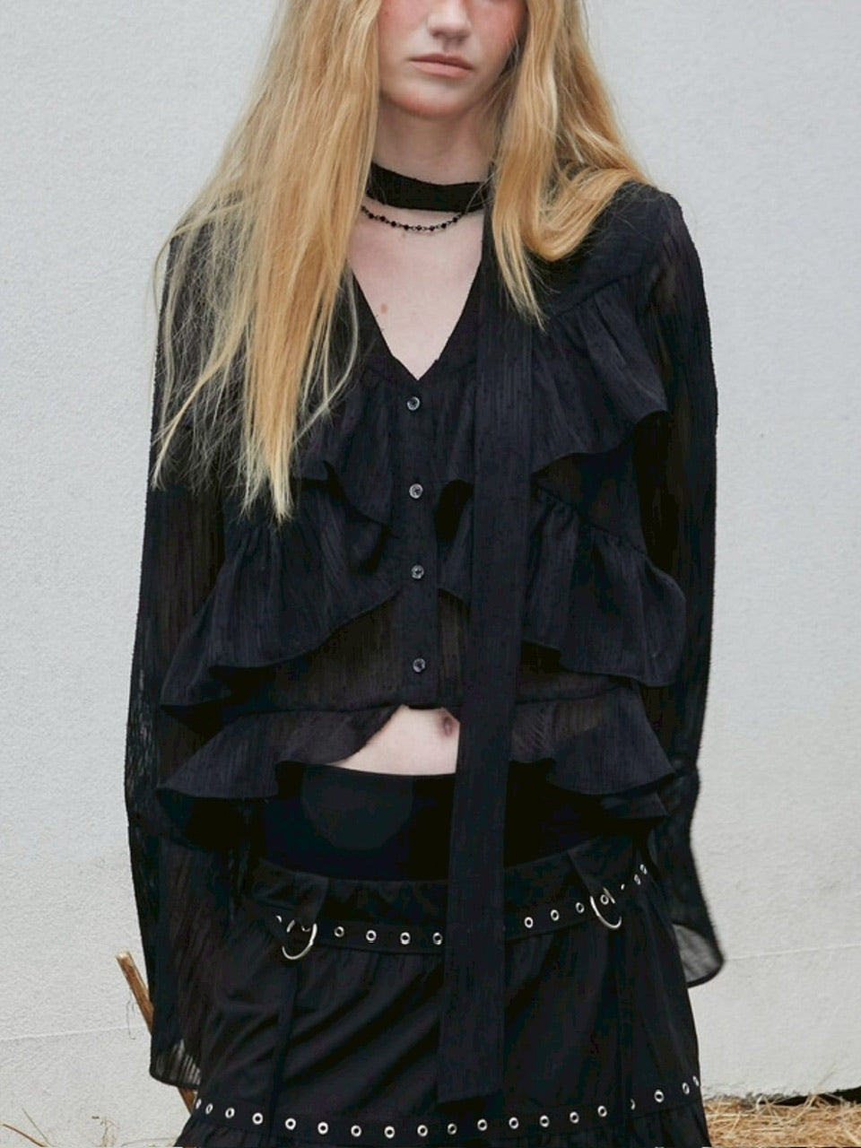 【NOT KNOWING】Bohem Chiffon Blouse