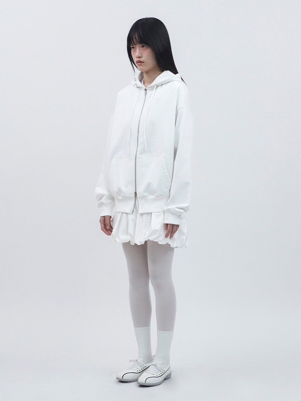 【TUOMIO】SATIN BALLOON SKIRT