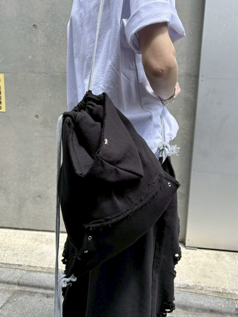 受注制【nmtc +】sweat hood knapsack (2color) / 【エヌエムティーシープラス】スウェットフードナップサック