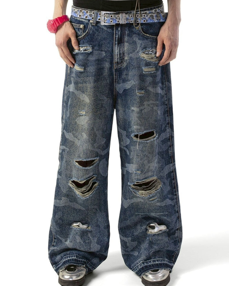 【RACER WORLDWIDE】Laser Camo Jeans