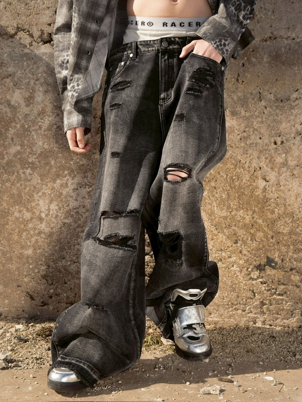【RACER WORLDWIDE】Laser Camo Jeans