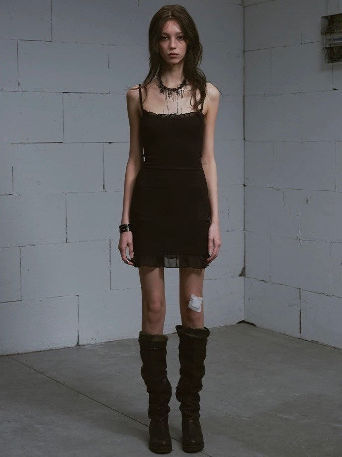 【Cest Nous】two-piece dress (3color) / 【セヌー】ツーピースレイヤードミニワンピース