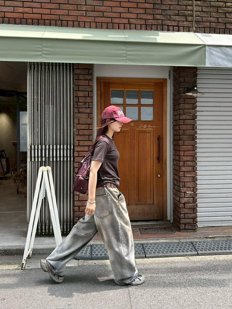 【Chikashitsu +】point wash balloon denim pants (2color) / 【チカシツプラス】ポイントウォッシングバルーンデニムパンツ